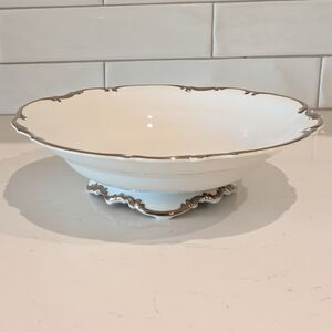 Hutschenreuther Selb Revere Sylvia Footed Round Serving Dish Bowl 10.25"X3"